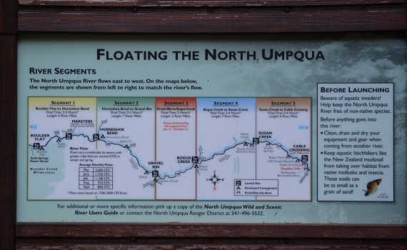 North Umpqua River Map Segment #1