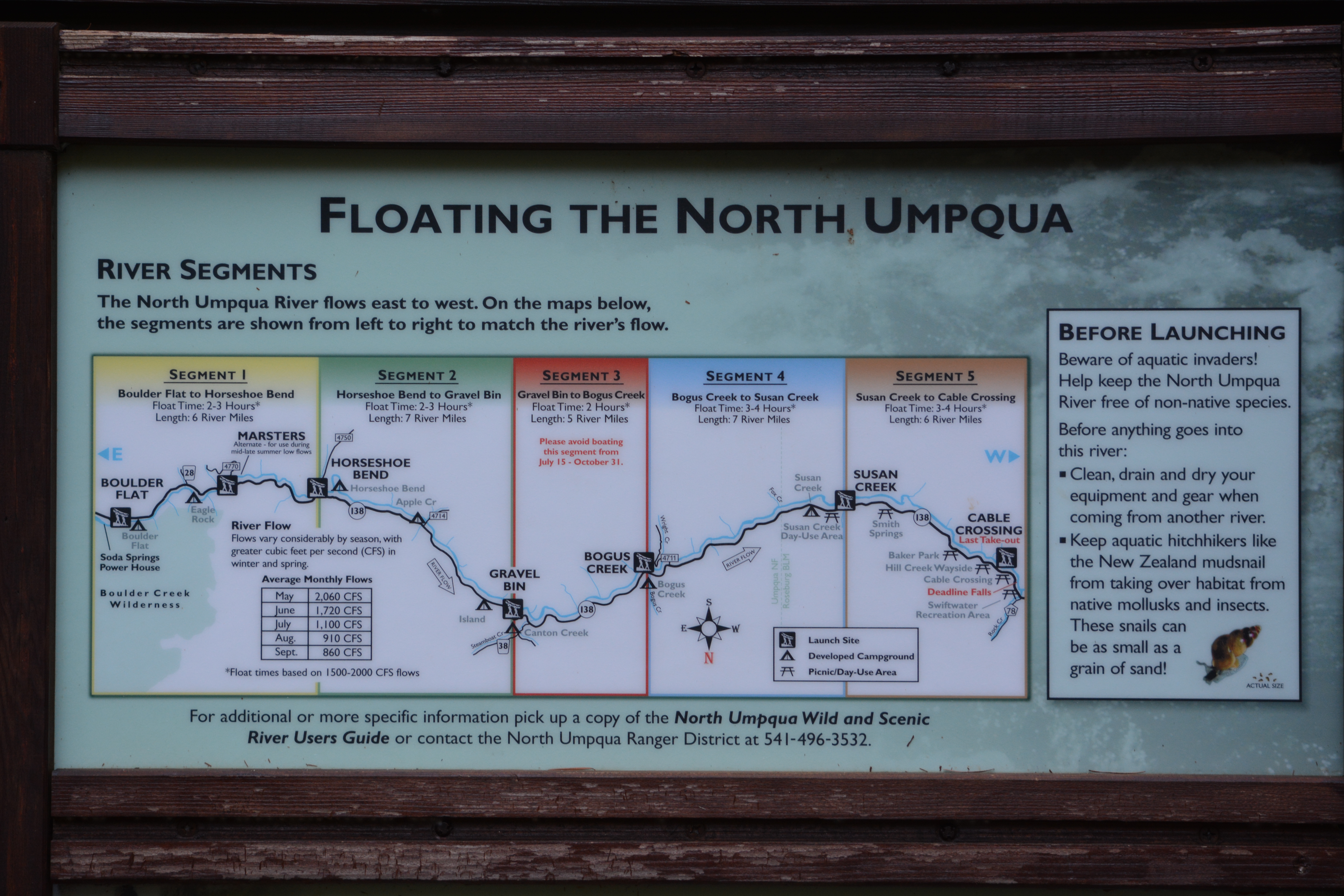 North Umpqua Trail Map North Umpqua River Map Segment #1 - North Umpqua Outfitters