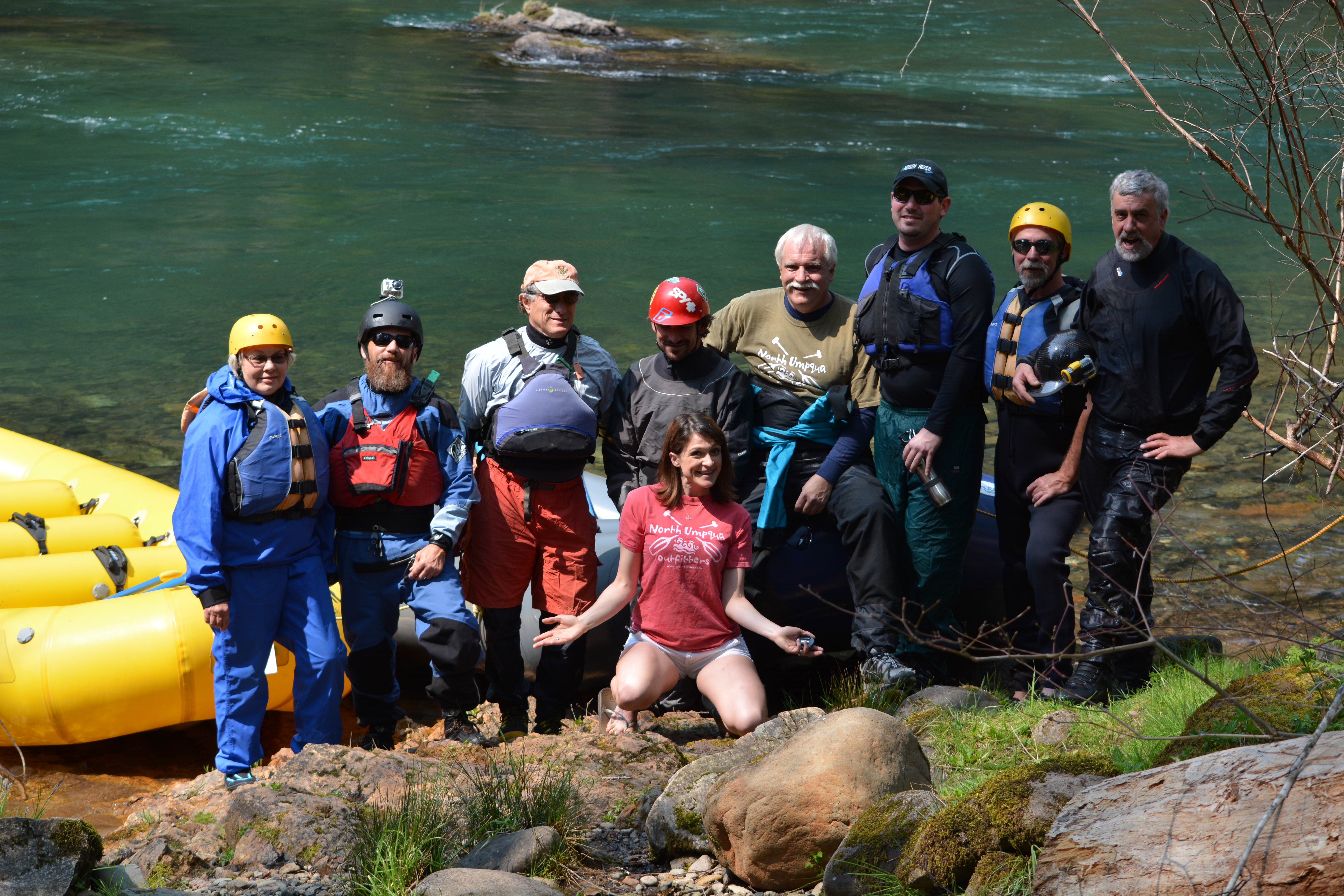 Guides and support crew. At North Umpqua Outfitters.